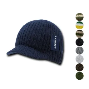 1 Dozen Beanies Striped Gi Campus Skull Caps Hats Ski Wholesale Bulk