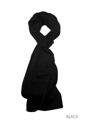 100% MERINO SCARF BLACK
