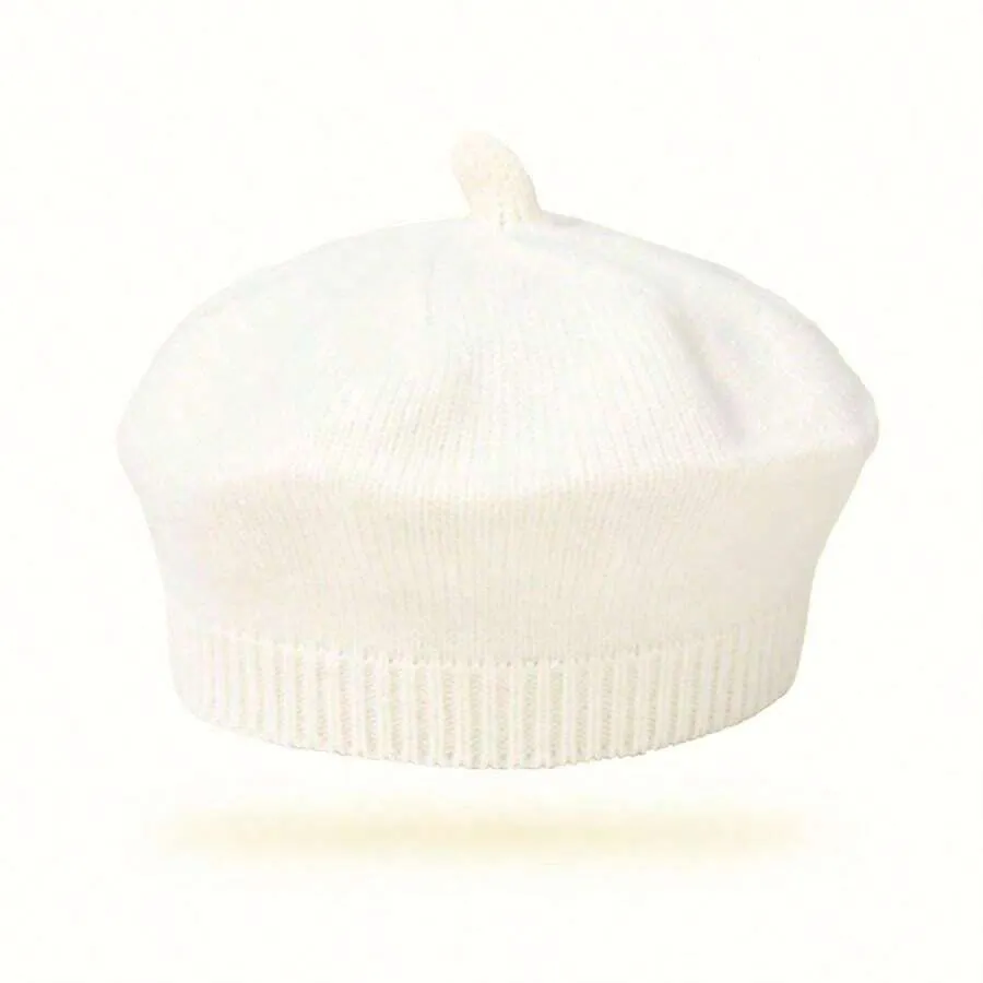 Beret Hat Baby Girls Autumn Winter Warm Hat Little Girls Knitted Hats   171229