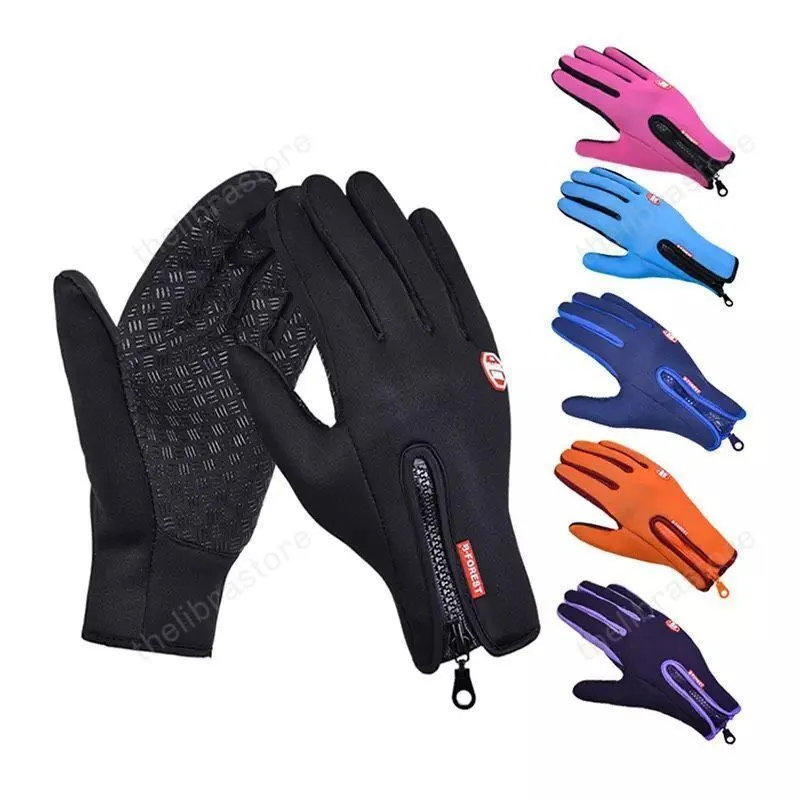 (Buy 2 Get 1) Cuzcare Unisex Winter Warm Thermal Gloves Waterproof Touch Screen Sports For Men And Women