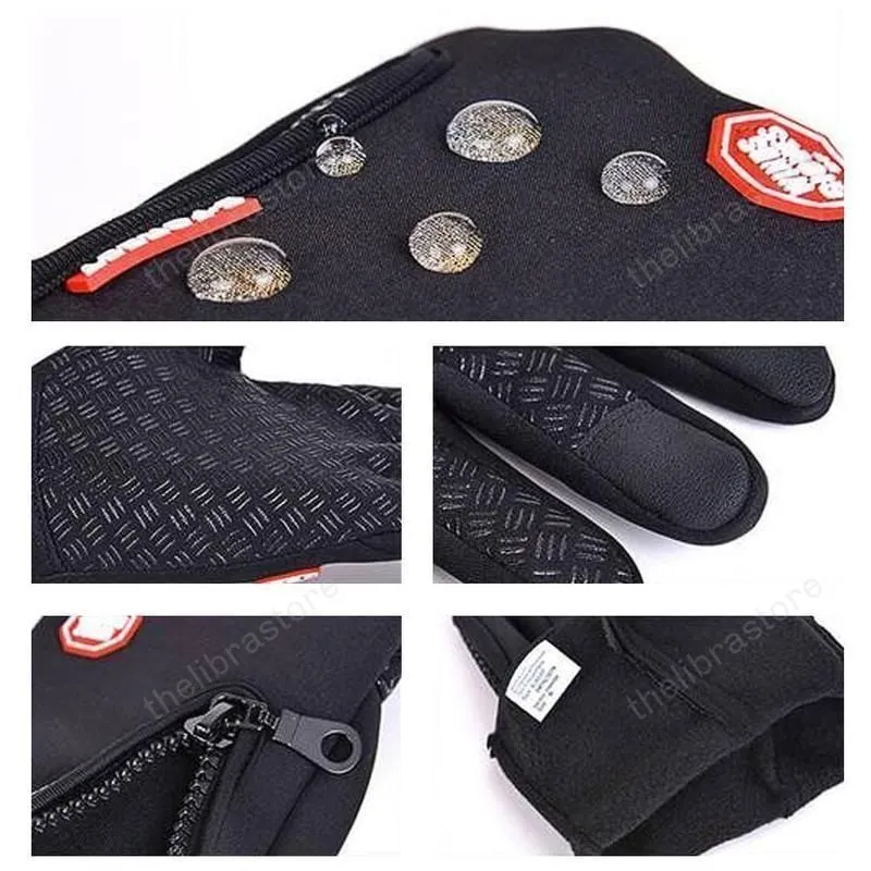 (Buy 2 Get 1) Cuzcare Unisex Winter Warm Thermal Gloves Waterproof Touch Screen Sports For Men And Women
