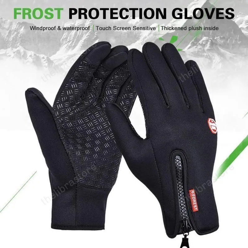 (Buy 2 Get 1) Cuzcare Unisex Winter Warm Thermal Gloves Waterproof Touch Screen Sports For Men And Women