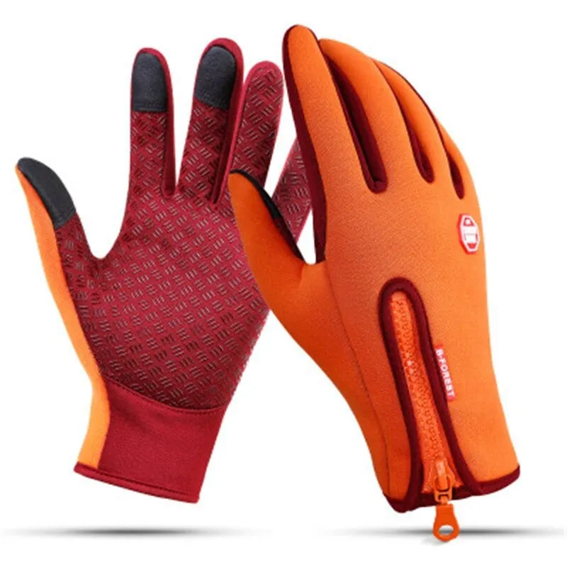 (Buy 2 Get 1) Cuzcare Unisex Winter Warm Thermal Gloves Waterproof Touch Screen Sports For Men And Women