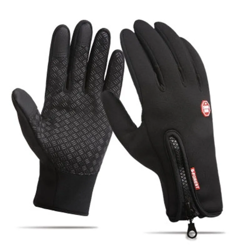 (Buy 2 Get 1) Cuzcare Unisex Winter Warm Thermal Gloves Waterproof Touch Screen Sports For Men And Women