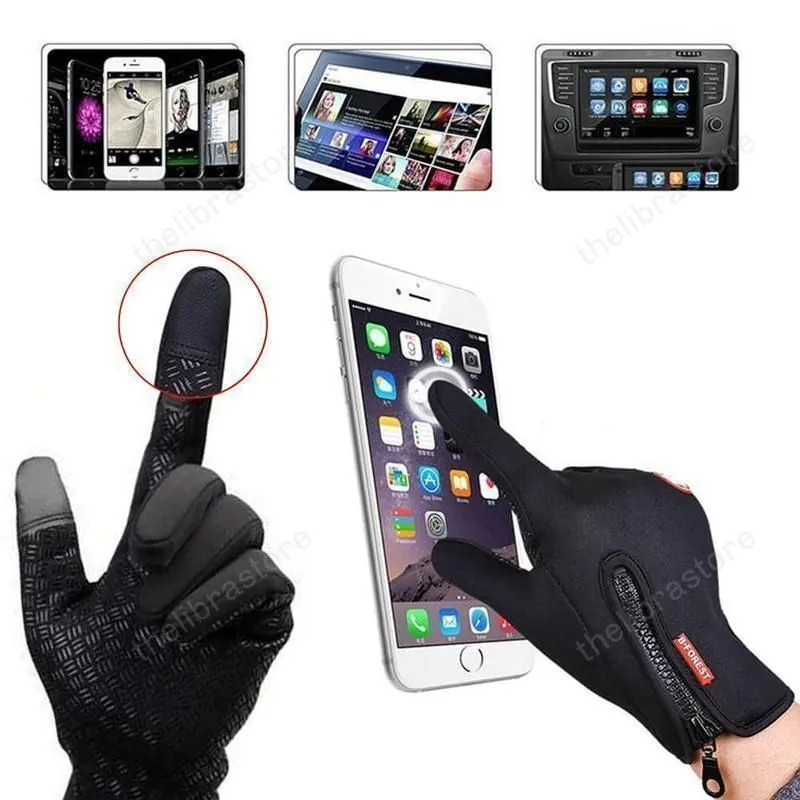 (Buy 2 Get 1) Cuzcare Unisex Winter Warm Thermal Gloves Waterproof Touch Screen Sports For Men And Women