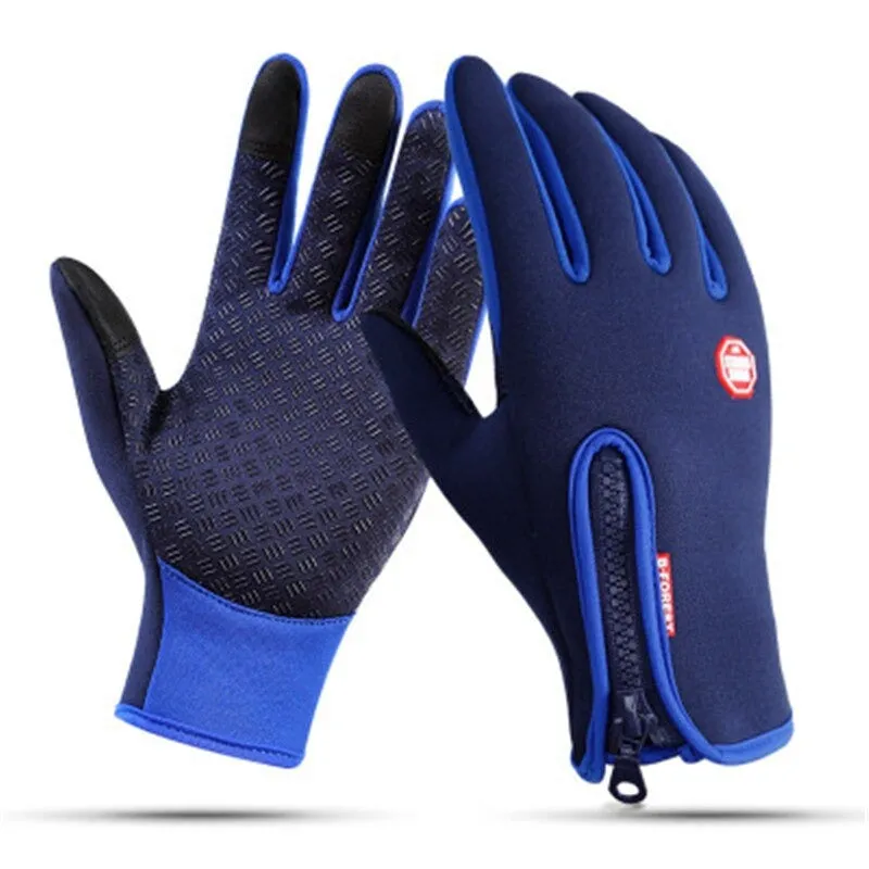 (Buy 2 Get 1) Cuzcare Unisex Winter Warm Thermal Gloves Waterproof Touch Screen Sports For Men And Women
