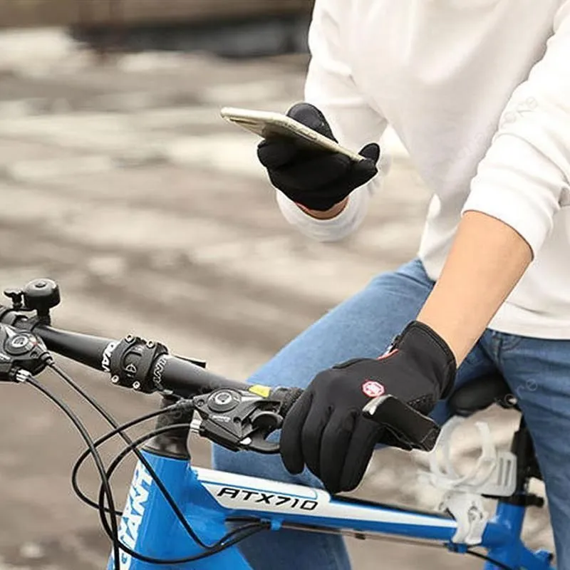 (Buy 2 Get 1) Cuzcare Unisex Winter Warm Thermal Gloves Waterproof Touch Screen Sports For Men And Women