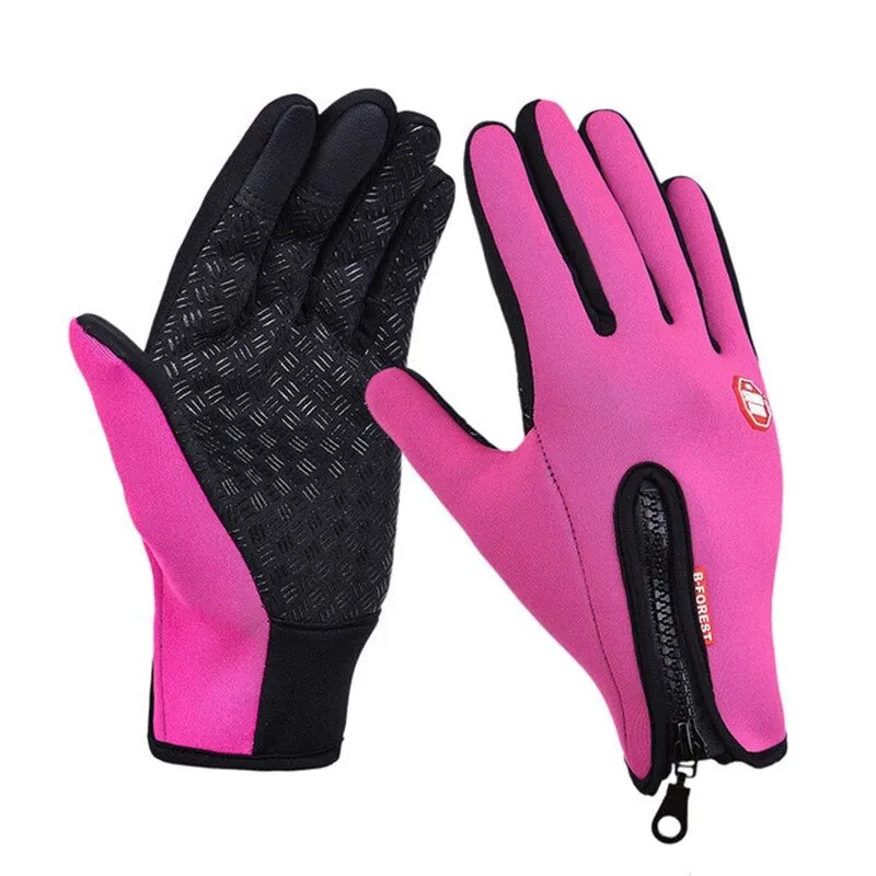 (Buy 2 Get 1) Cuzcare Unisex Winter Warm Thermal Gloves Waterproof Touch Screen Sports For Men And Women