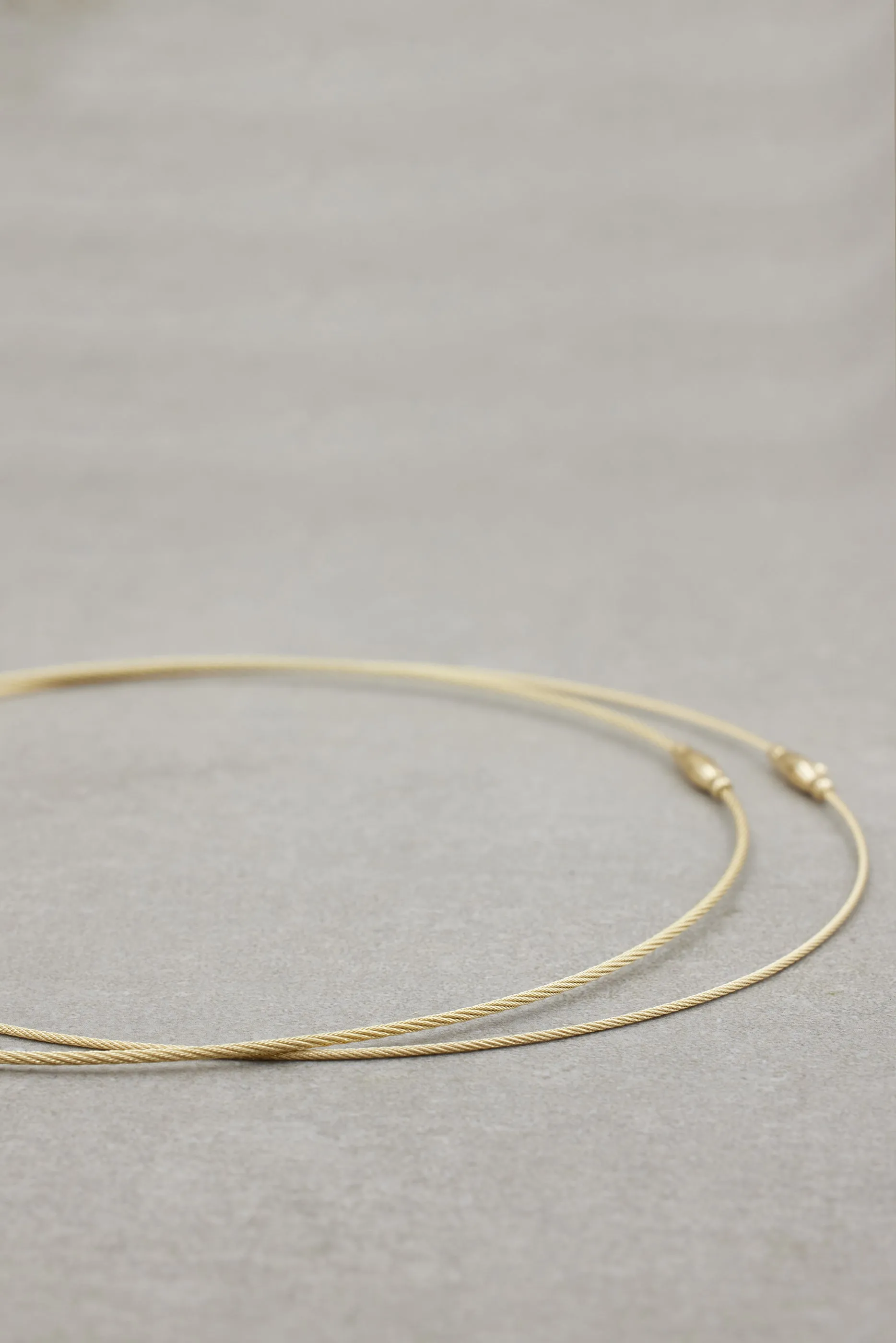 Cable Wire Necklace Lite Yellow ( 1.1mm)