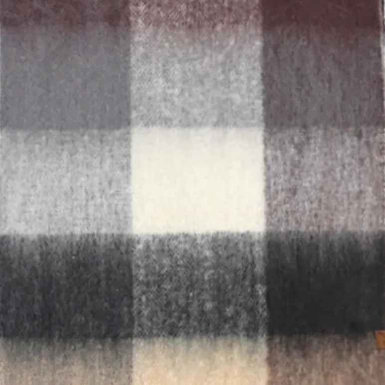 Checkered Pattern Woven Scarf-50% OFF