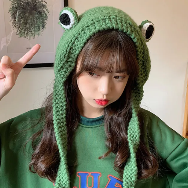 Cute frog knitted hat YC50102