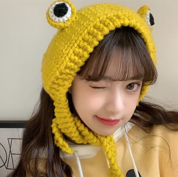 Cute frog knitted hat YC50102