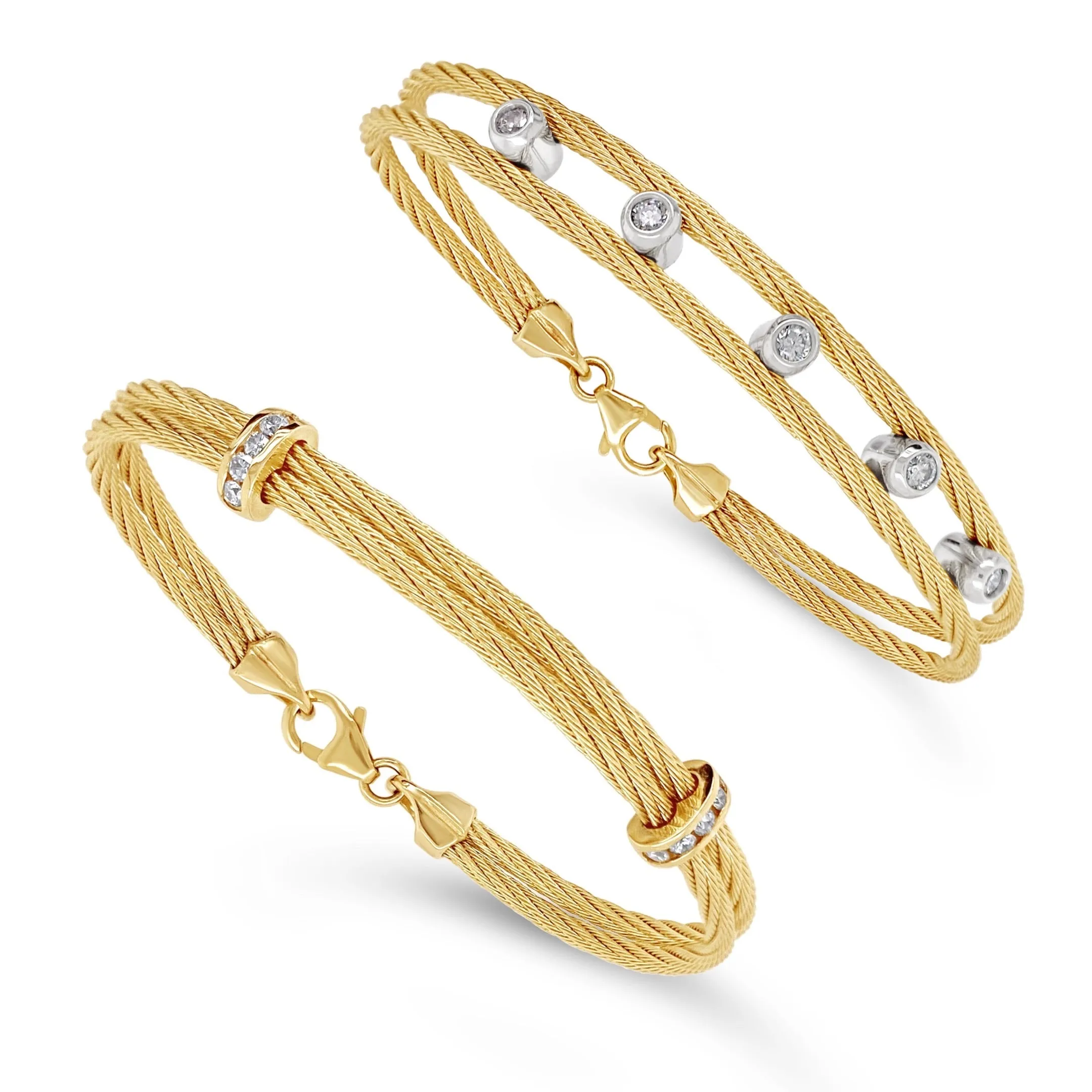 Diamond Double Cable Bracelet