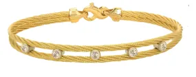 Diamond Double Cable Bracelet