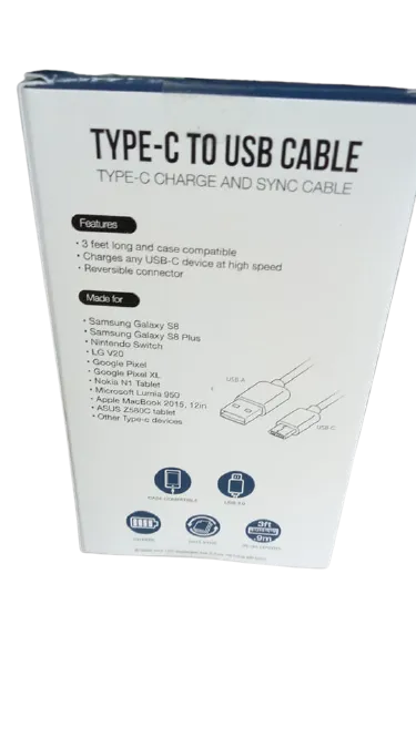 Gems - Type C to USB cable (3ft - 0.9m)
