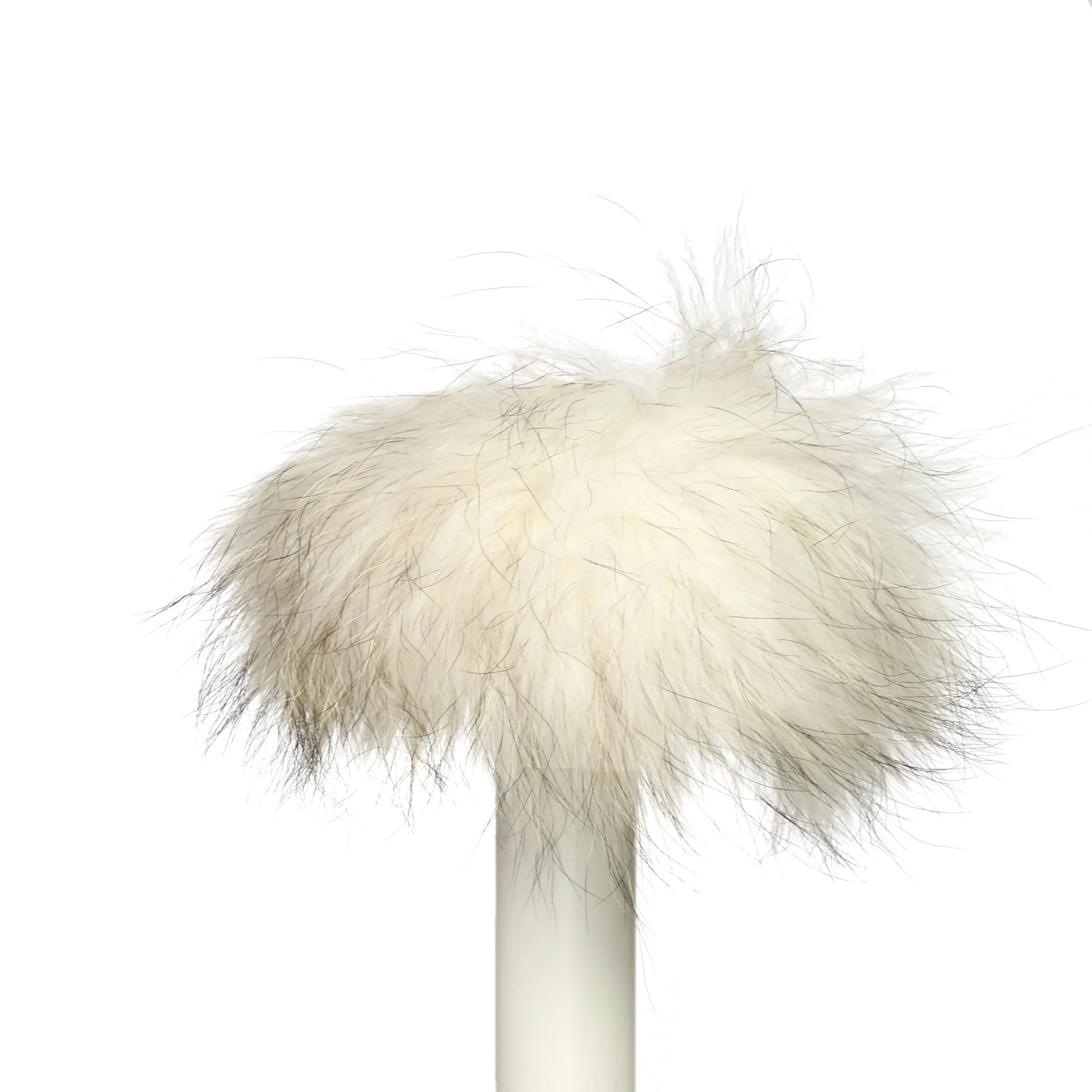 Jimmy Beans Wool Fur Pom Poms - Ivory (6")