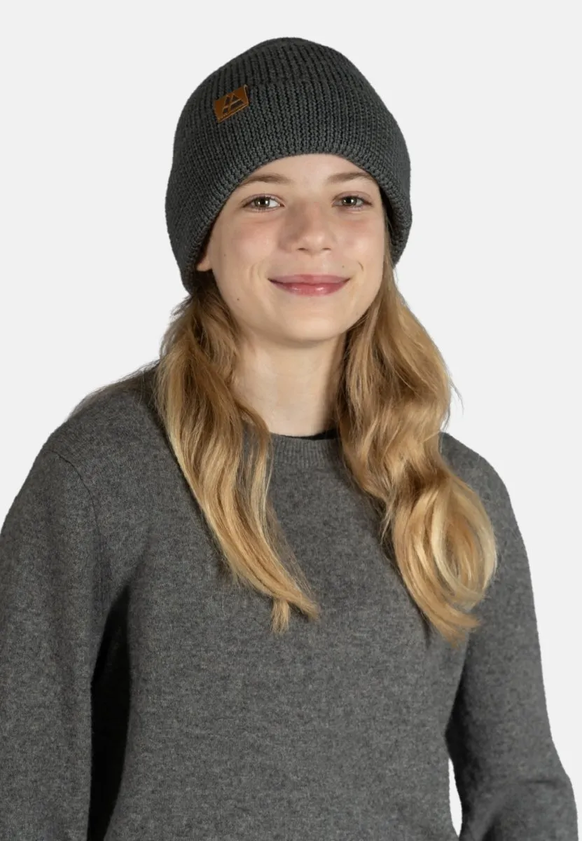 KIDS MERINO BEANIE WITH POLAR FLEECE