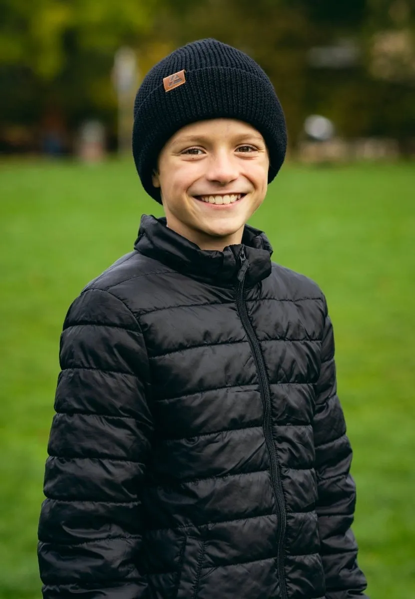 KIDS MERINO BEANIE WITH POLAR FLEECE