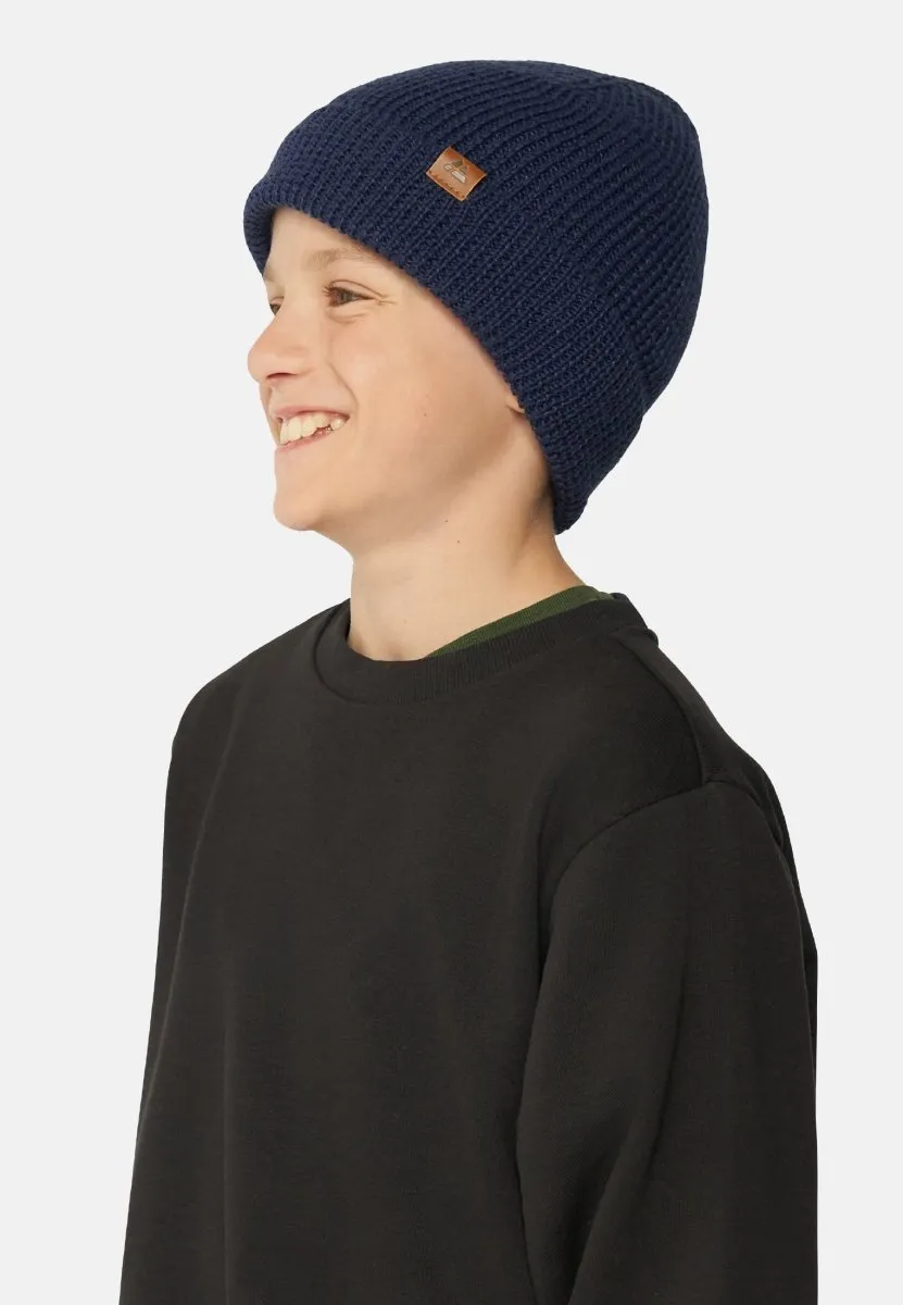 KIDS MERINO BEANIE WITH POLAR FLEECE