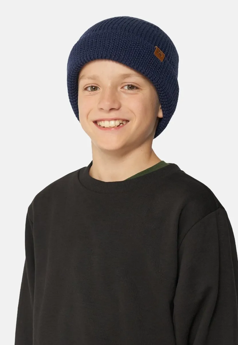 KIDS MERINO BEANIE WITH POLAR FLEECE