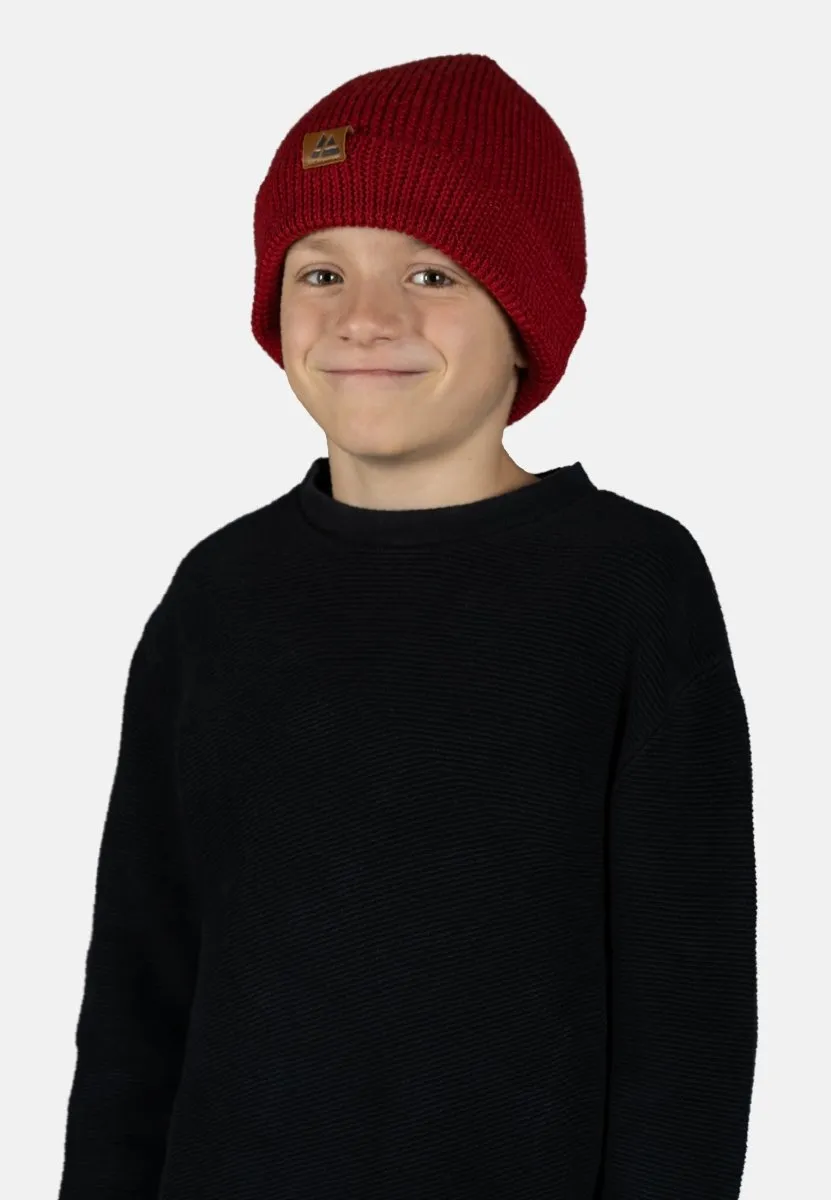 KIDS MERINO BEANIE WITH POLAR FLEECE
