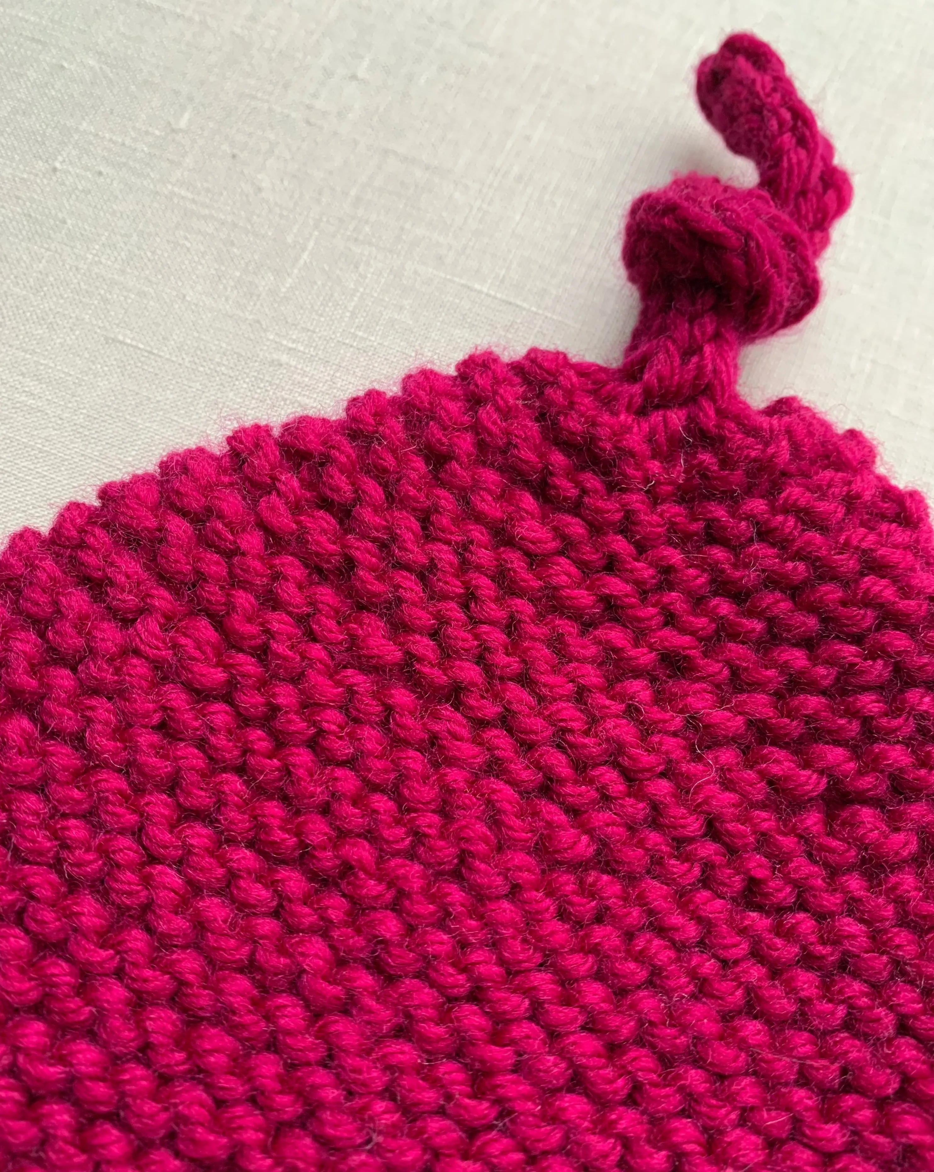 Knitted by Nana Merino Beanie - Boysenberry
