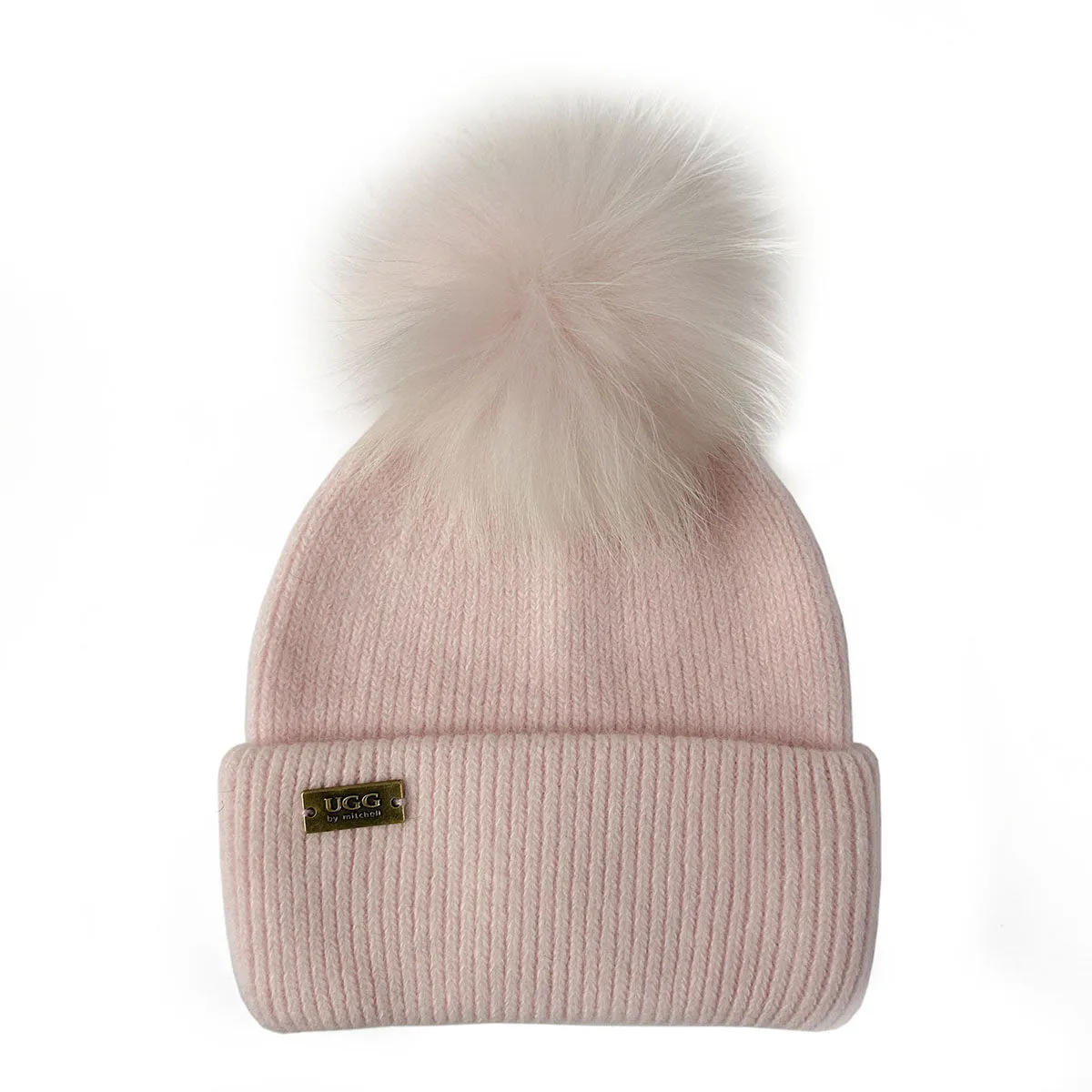 Mitchell-Y Pom Pom UGG Beanies 3P