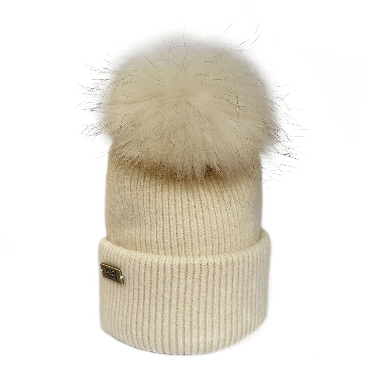 Mitchell-Y Pom Pom UGG Beanies 3P