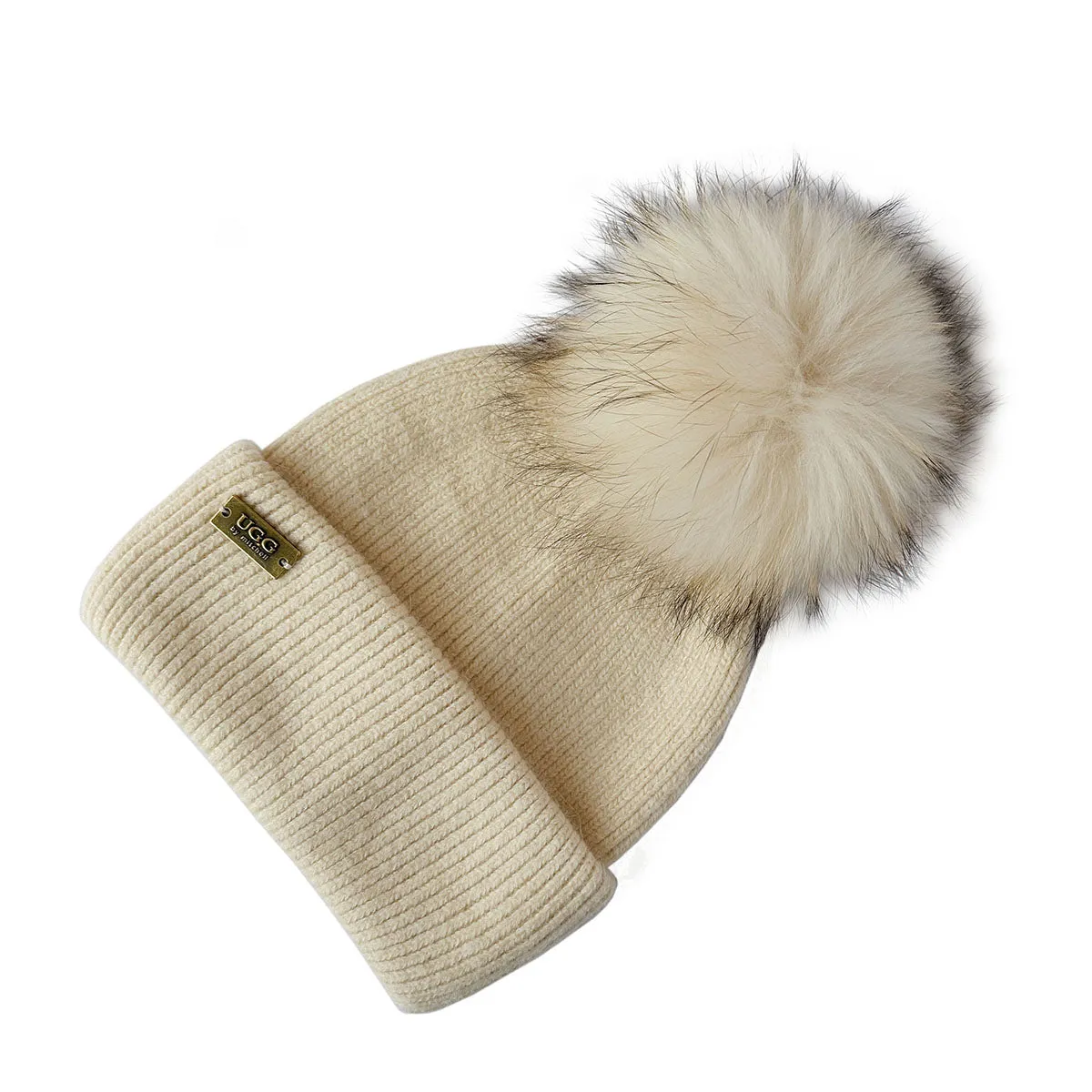 Mitchell-Y Pom Pom UGG Beanies 3P