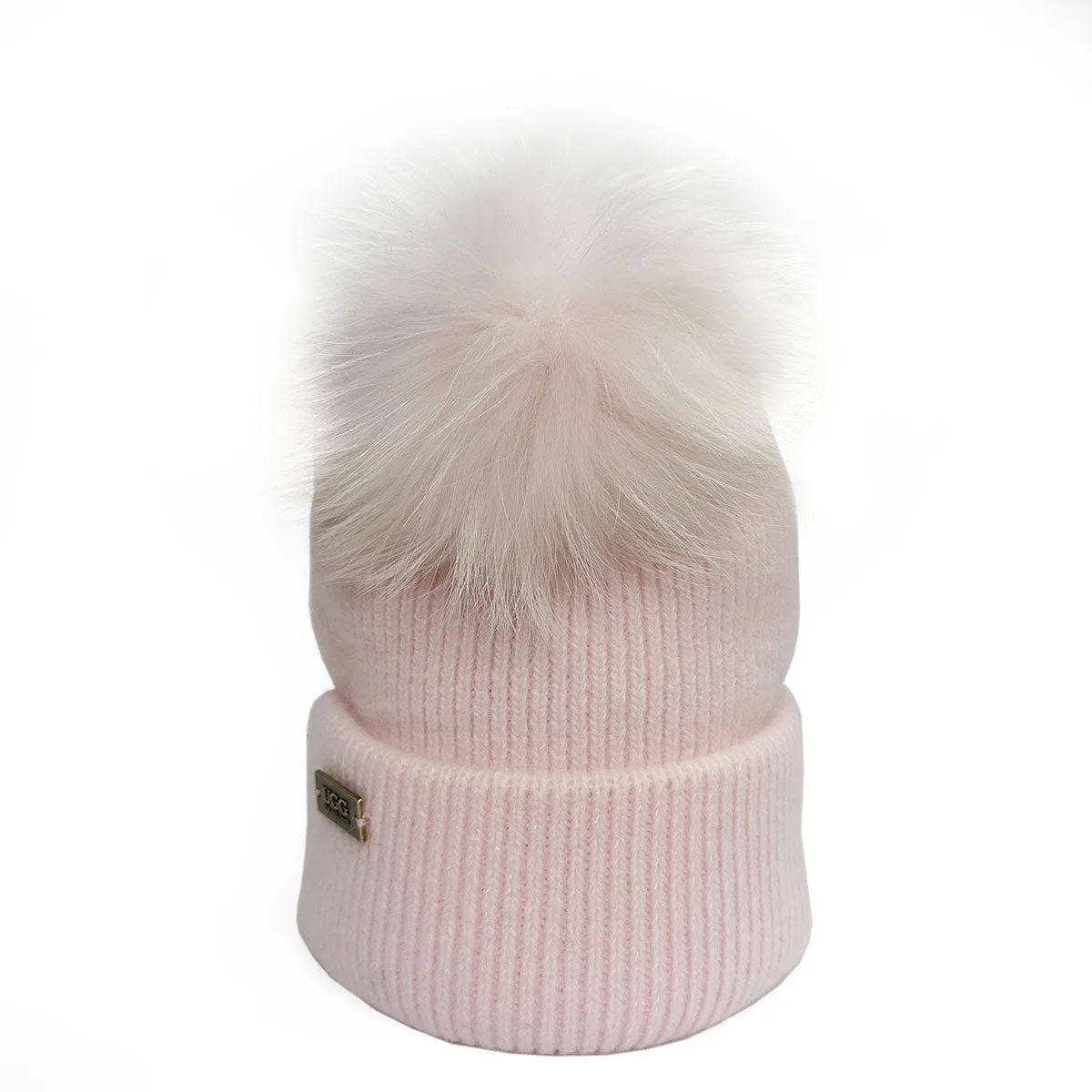 Mitchell-Y Pom Pom UGG Beanies 3P