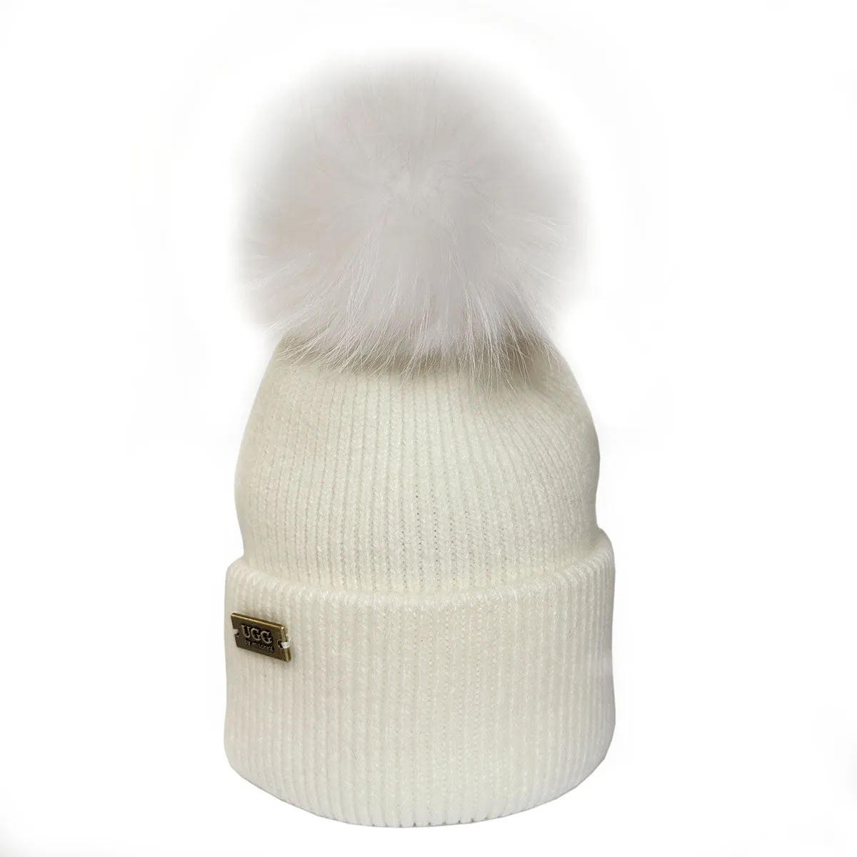 Mitchell-Y Pom Pom UGG Beanies 3P