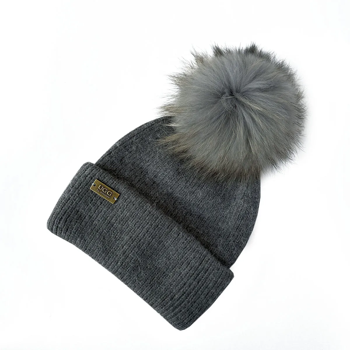 Mitchell-Y Pom Pom UGG Beanies 3P