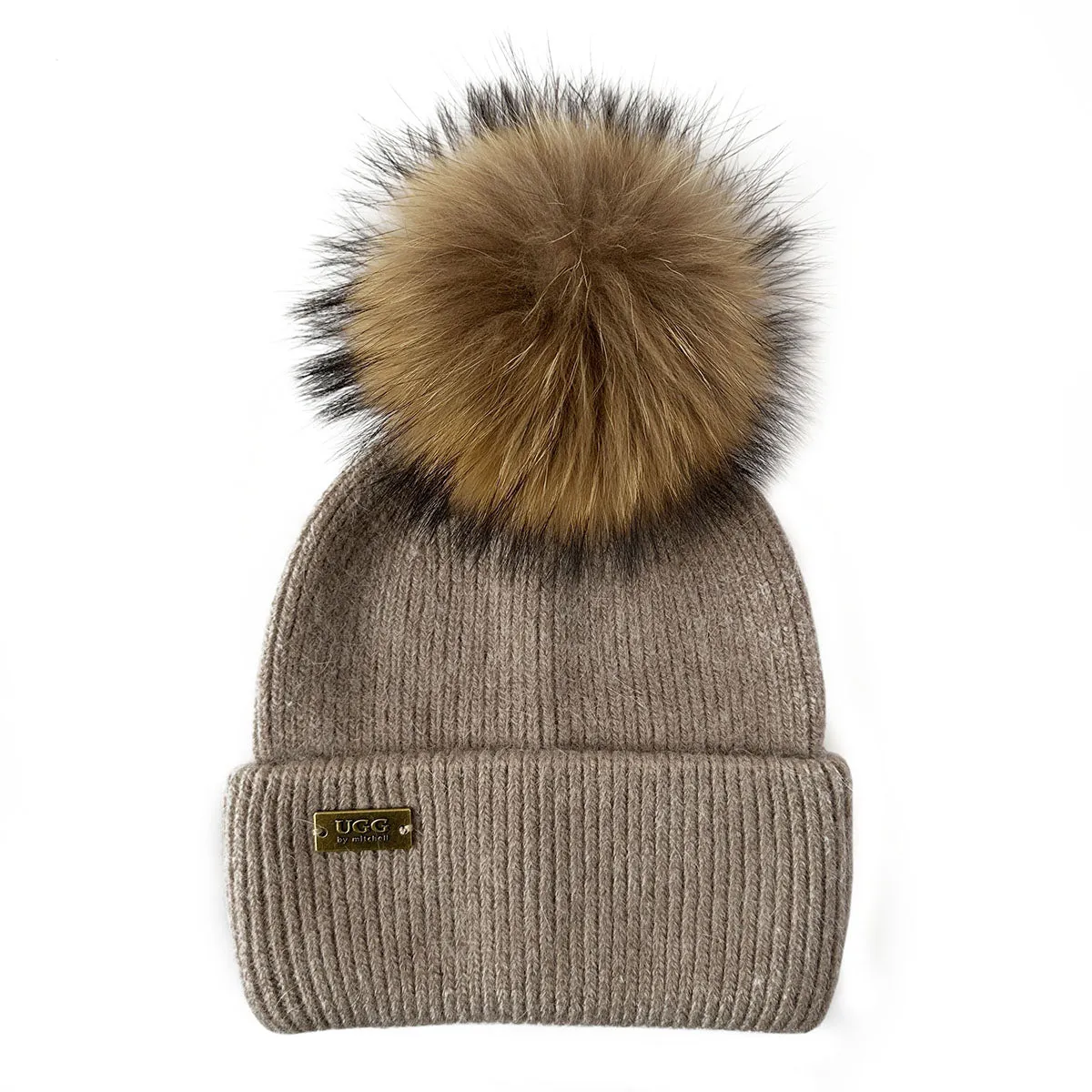 Mitchell-Y Pom Pom UGG Beanies 3P