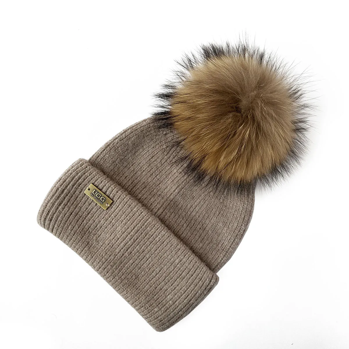 Mitchell-Y Pom Pom UGG Beanies 3P