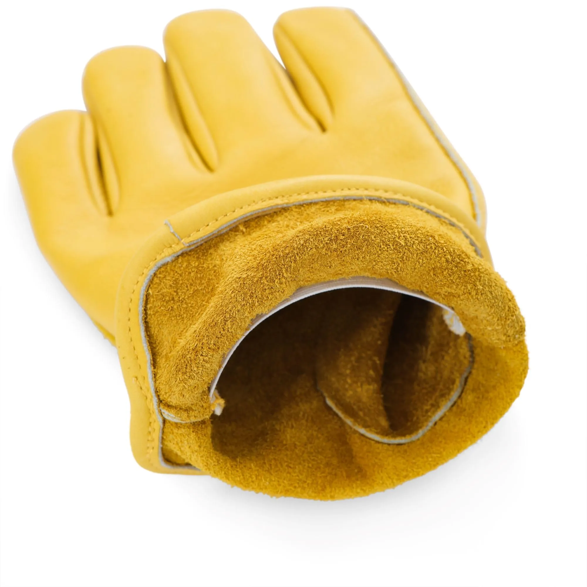 NEENCA Men's and Women's Leather Work Gloves, Reinforced Durable Outdoor Gloves,  Cowhide Leather Work Gloves, Puncture and Cut Resistant