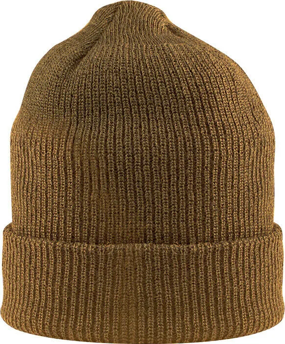 NEW GENUINE MILITARY ISSUE 100% WOOL BROWN WATCH CAP COLD WEATHER HAT U.S.A MADE