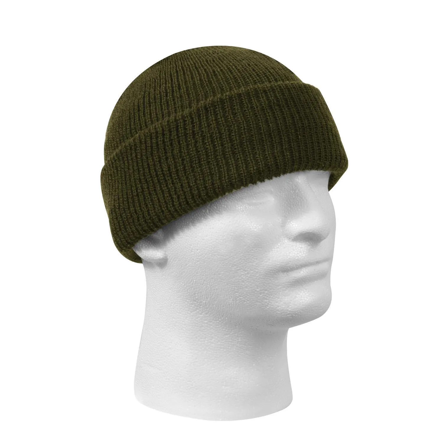 NEW GENUINE MILITARY ISSUE 100% WOOL GREEN WATCH CAP COLD WEATHER HAT U.S.A MADE
