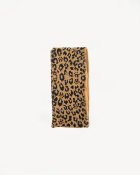 R5076 - Reversible Leopard Chunky Muffler Scarf - Beige