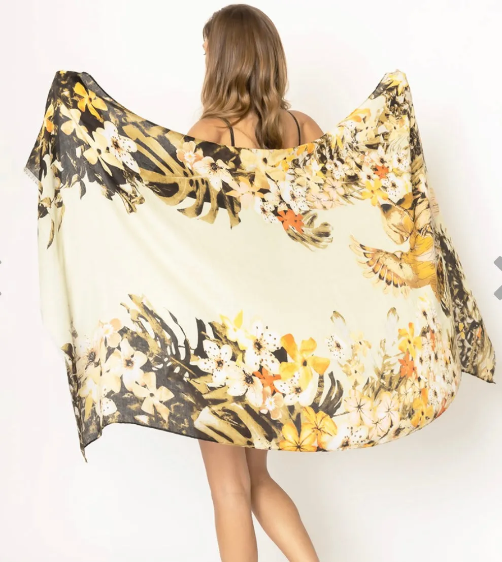Spring  Printed  Oblong  Scarves