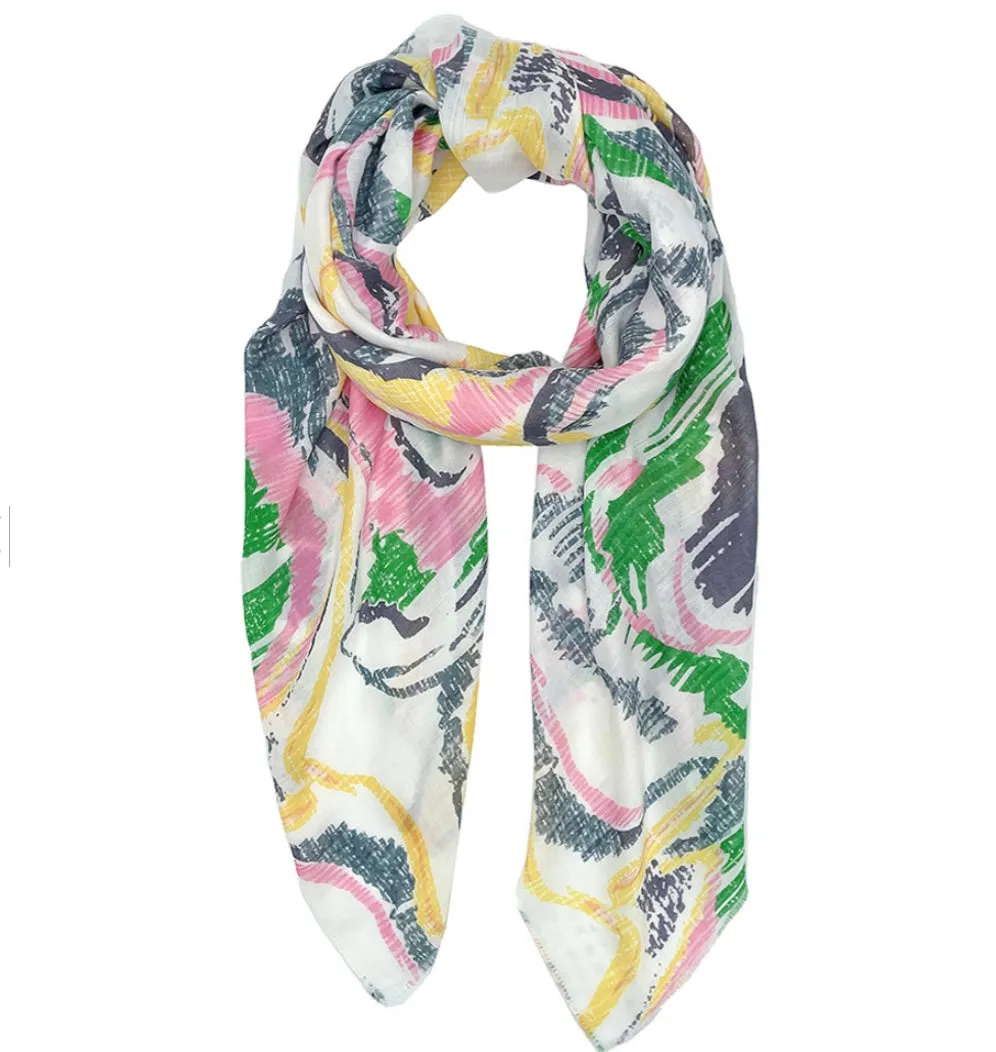 Spring  Printed  Oblong  Scarves