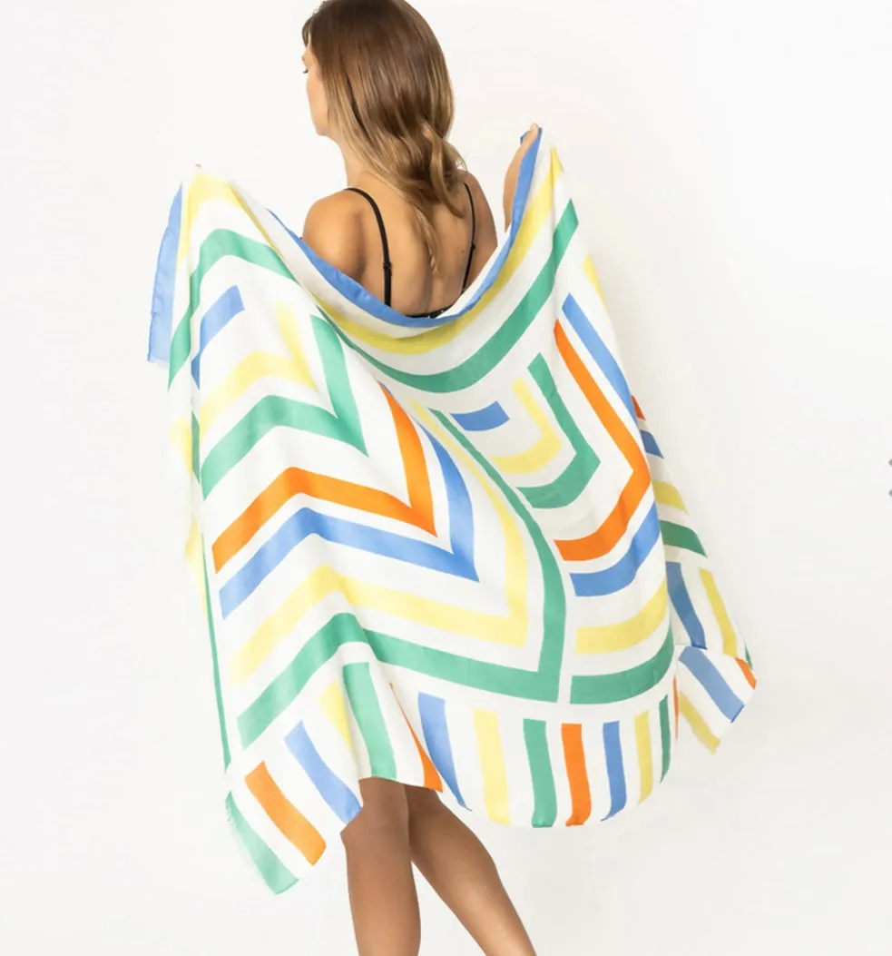 Spring  Printed  Oblong  Scarves