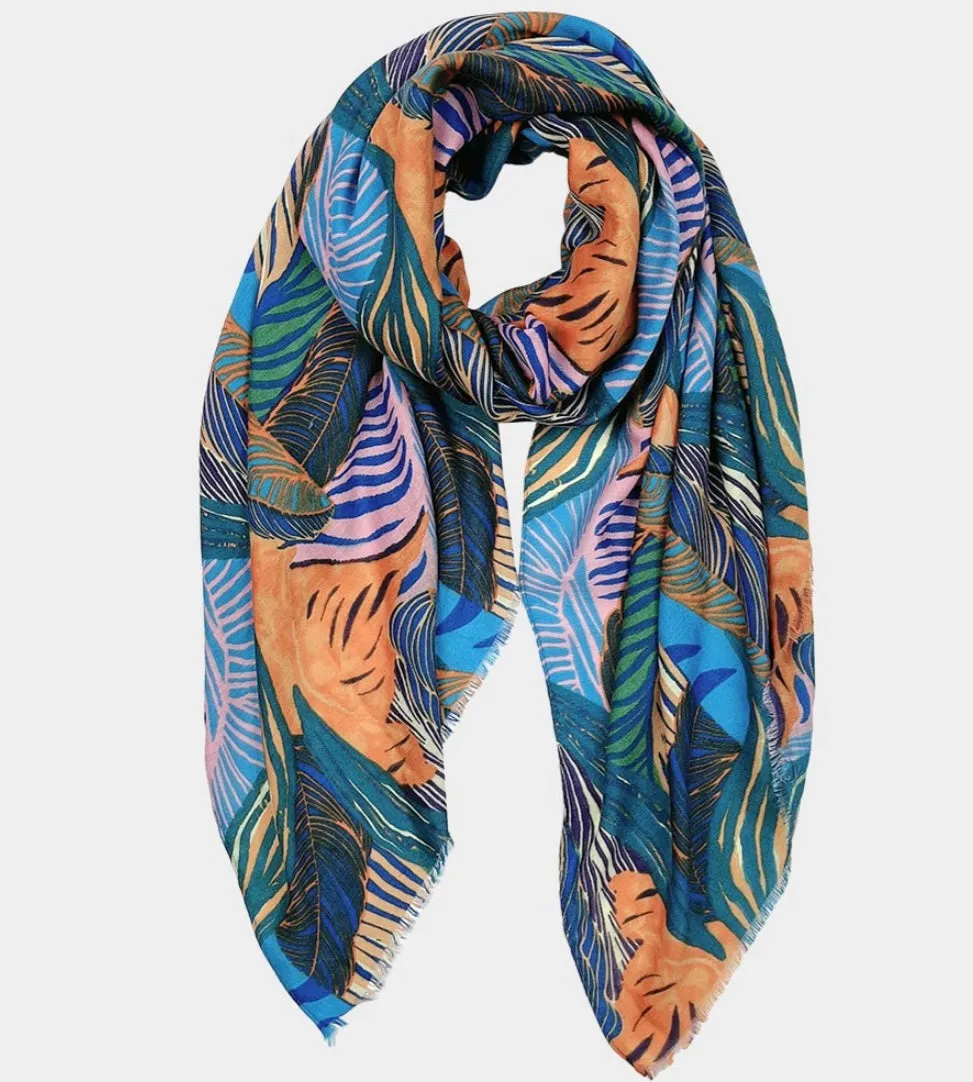 Spring  Printed  Oblong  Scarves