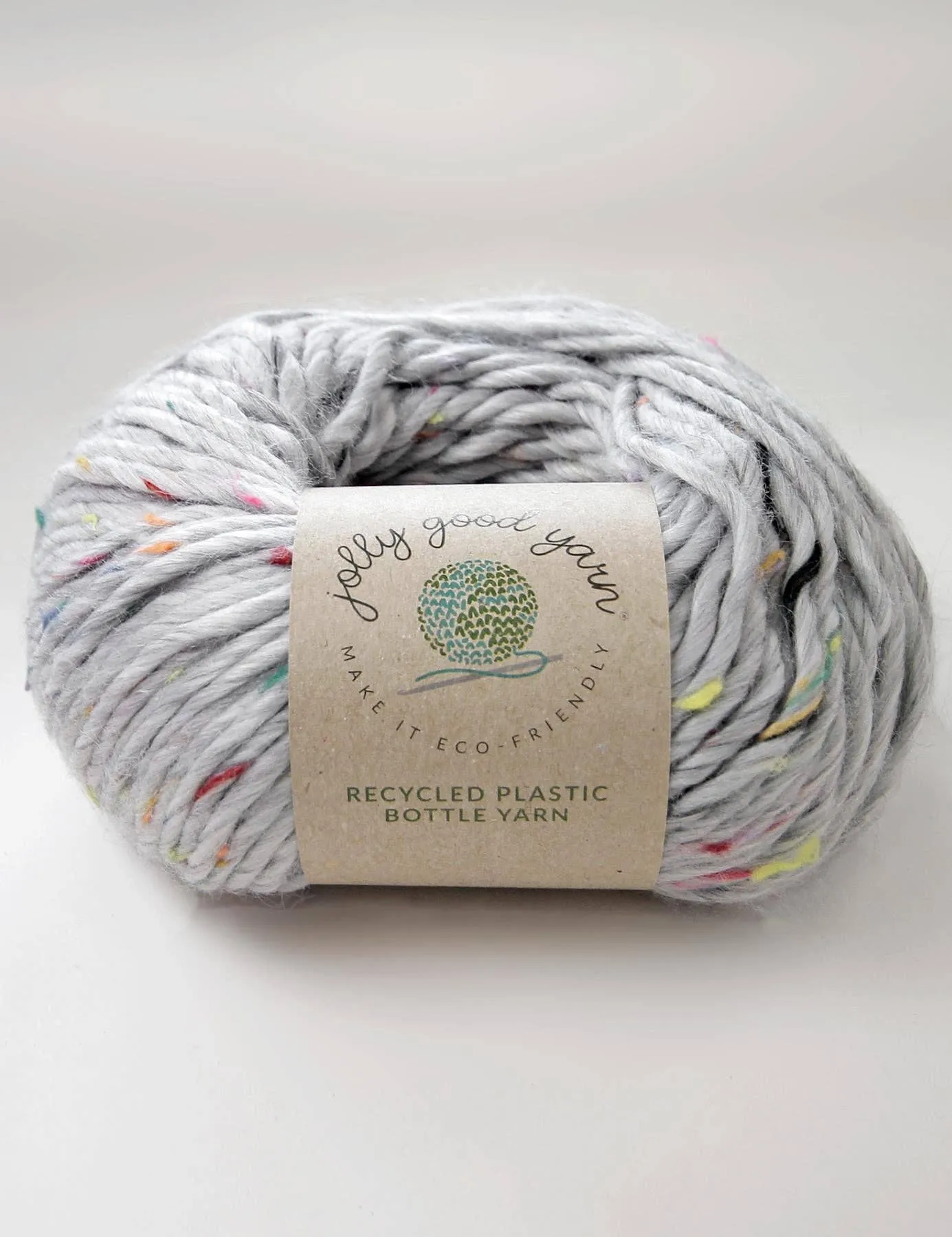 Torquay Grey recycled plastic yarn  (100g)
